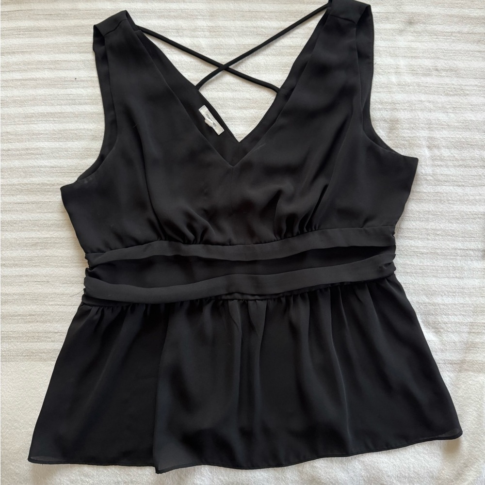 Maurices Black V-Neck Blouse